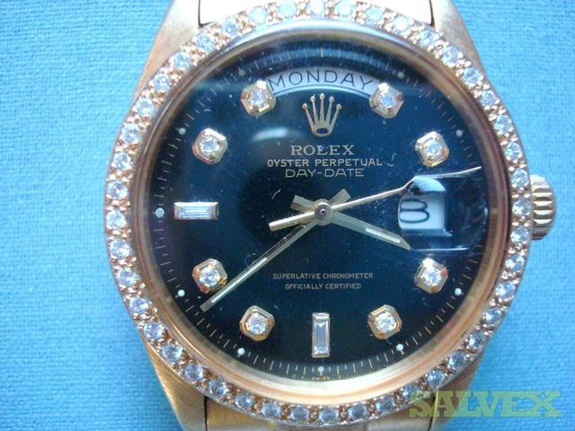 rolex presidential black