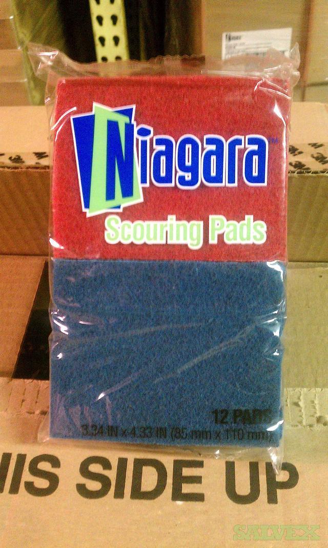 Scouring Pads, Niagra Brand Blue & Red Made by 3M Salvex