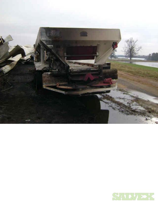 1984 International 1954 with a 2012 Chandler poultry litter spreader