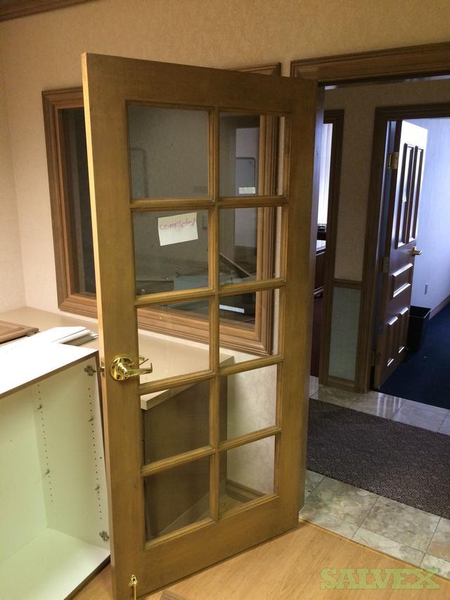 Raised Panel Commercial Solid Core Wood Fire Doors AMERICAN DOOR