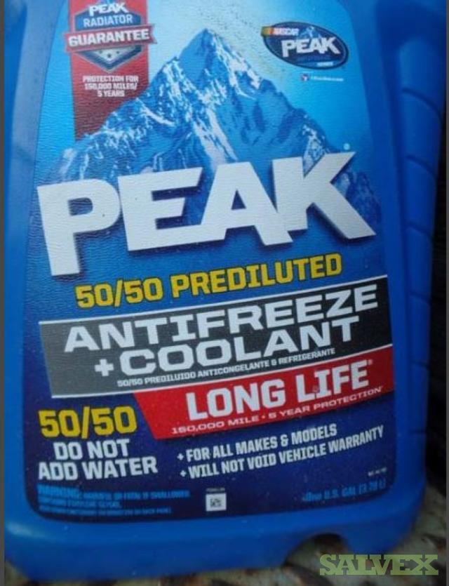 Peak 50/50 PreDiluted Long Life Antifreeze and Coolant (648 Cases) Salvex