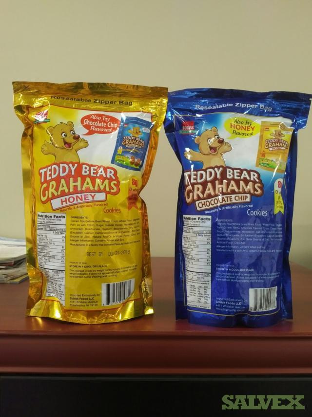 Teddy Graham Cookies Case pack 12 x 8oz (226gram) 56 Pallets Salvex