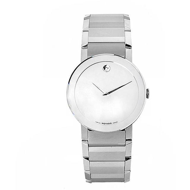 Movado Men's Mirror Face Stainless Steel Watch Salvex