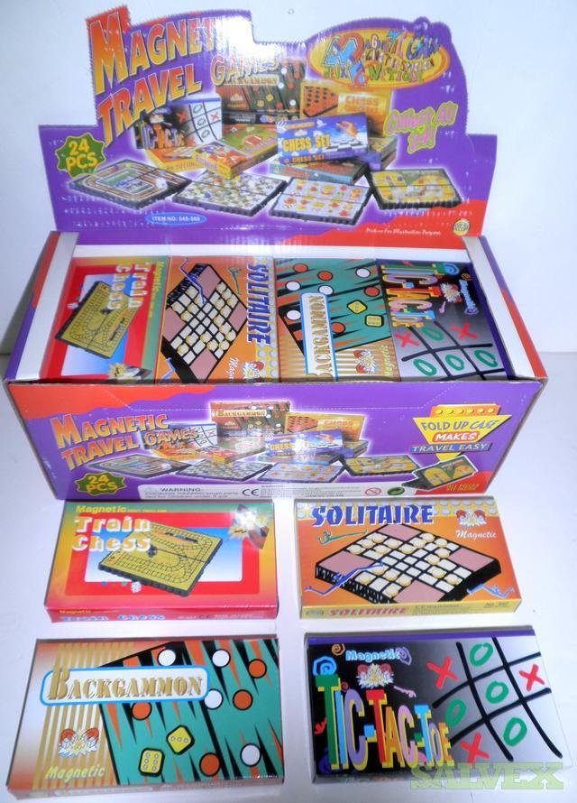 Travel Games Backgammon, Tic Tac Toe, Solitaire, etc Salvex