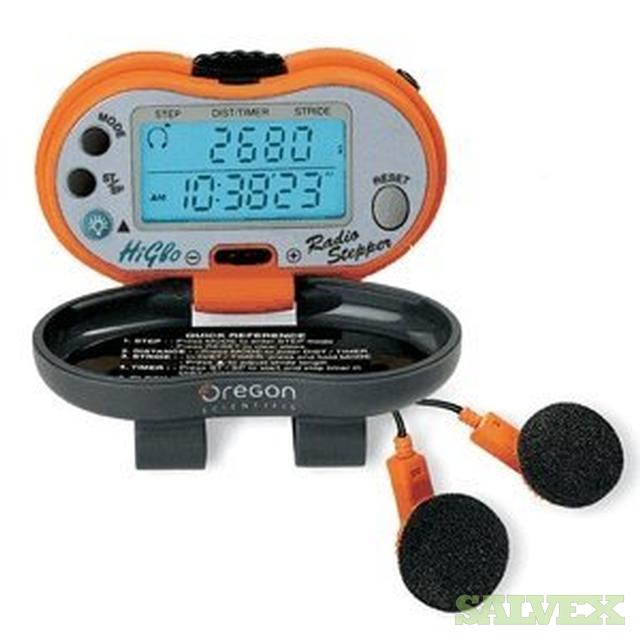 Oregon Scientific Pedometer with Radio Salvex