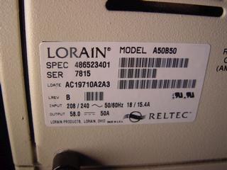 Lorain Reltec Modular Rectifier 41-208-11 SLPUGAM4AA 