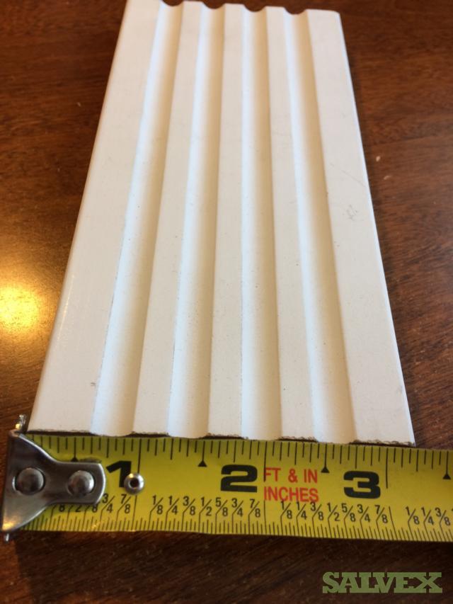 Fluted Casing 17ft Primed MDF 9/16"x31/4"x17ft,Total of 26,520ft Salvex