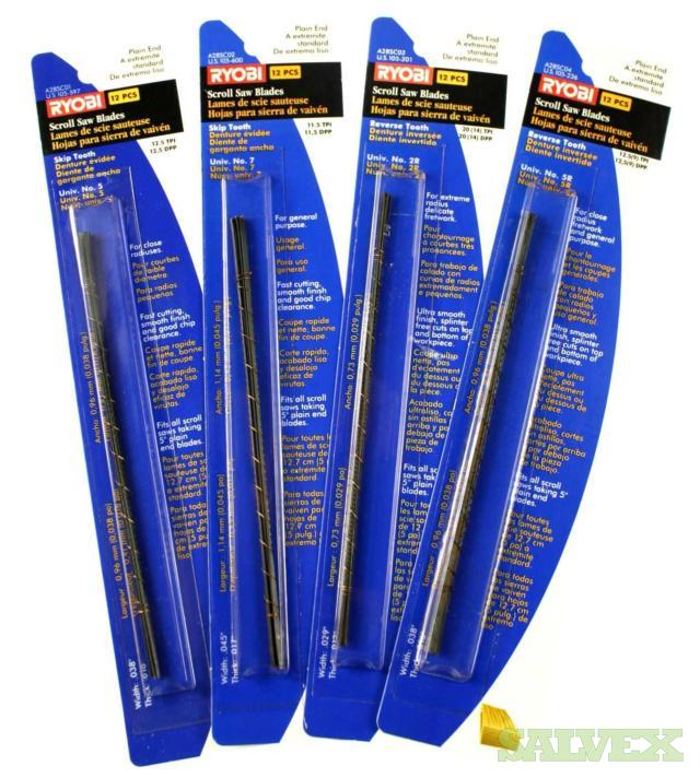 Ryobi Scroll Saw Blades 17,500 Packs of 12 Units Salvex