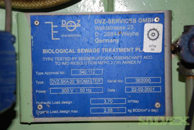 Biomaster DVZ SKA 20 Biological Sewage Treatment Plant | Salvex