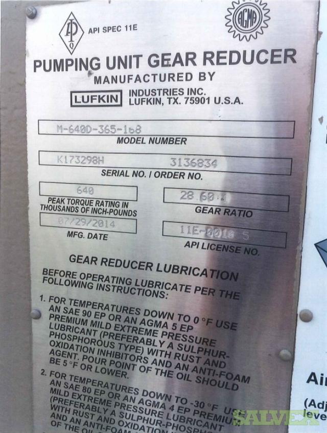 Lufkin M640D365168 Pumping Units (5 Units) Salvex