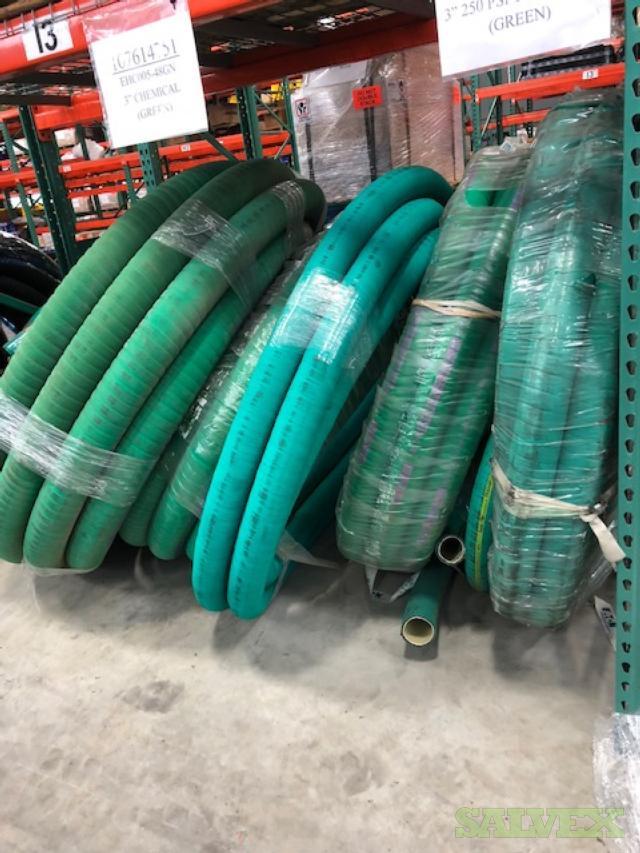 3" Green Chemical Hoses (QTY 3) Salvex
