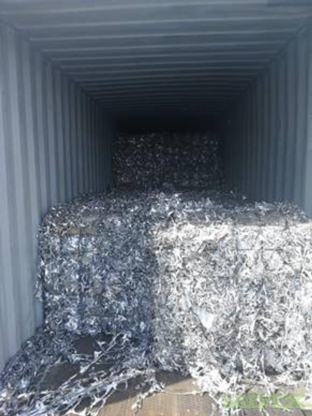 Scrap Aluminium Foil and HDPE Plastic Chips (5 Containers) | Salvex