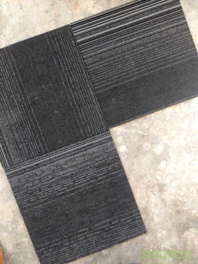 Commercial carpet tile/ w densified rubber backing (45,000sq.ft.) Salvex