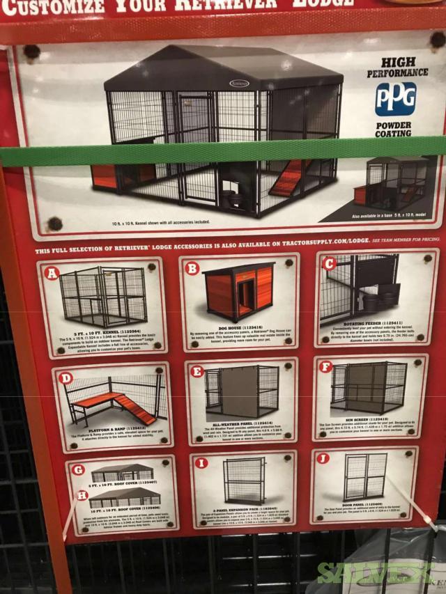 Retriever Dog Kennels 5 ft X 10 ft (75 Units) Salvex