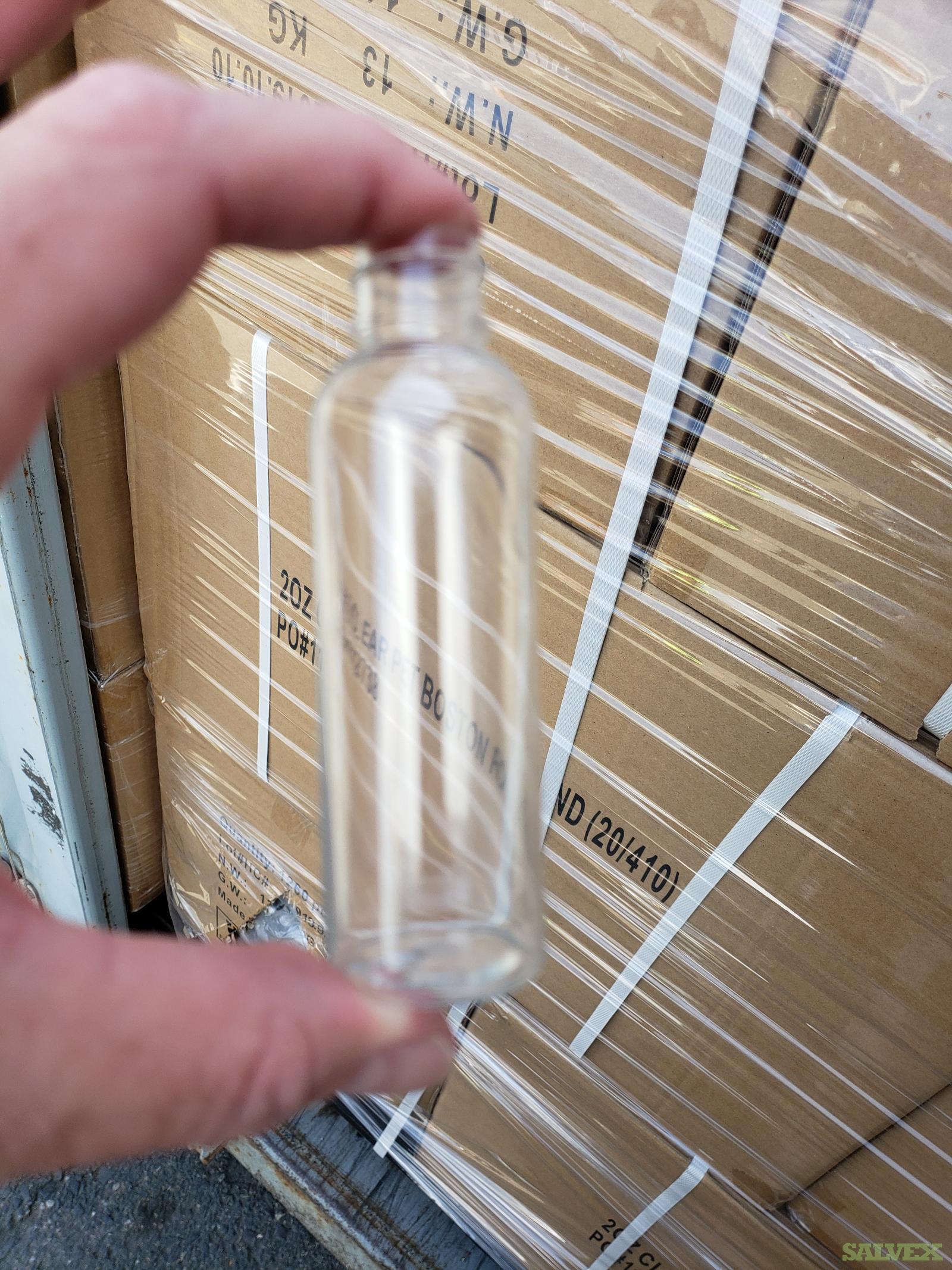 1 oz. Black 20-410 Round Bullet PET Opaque Plastic Bottle with