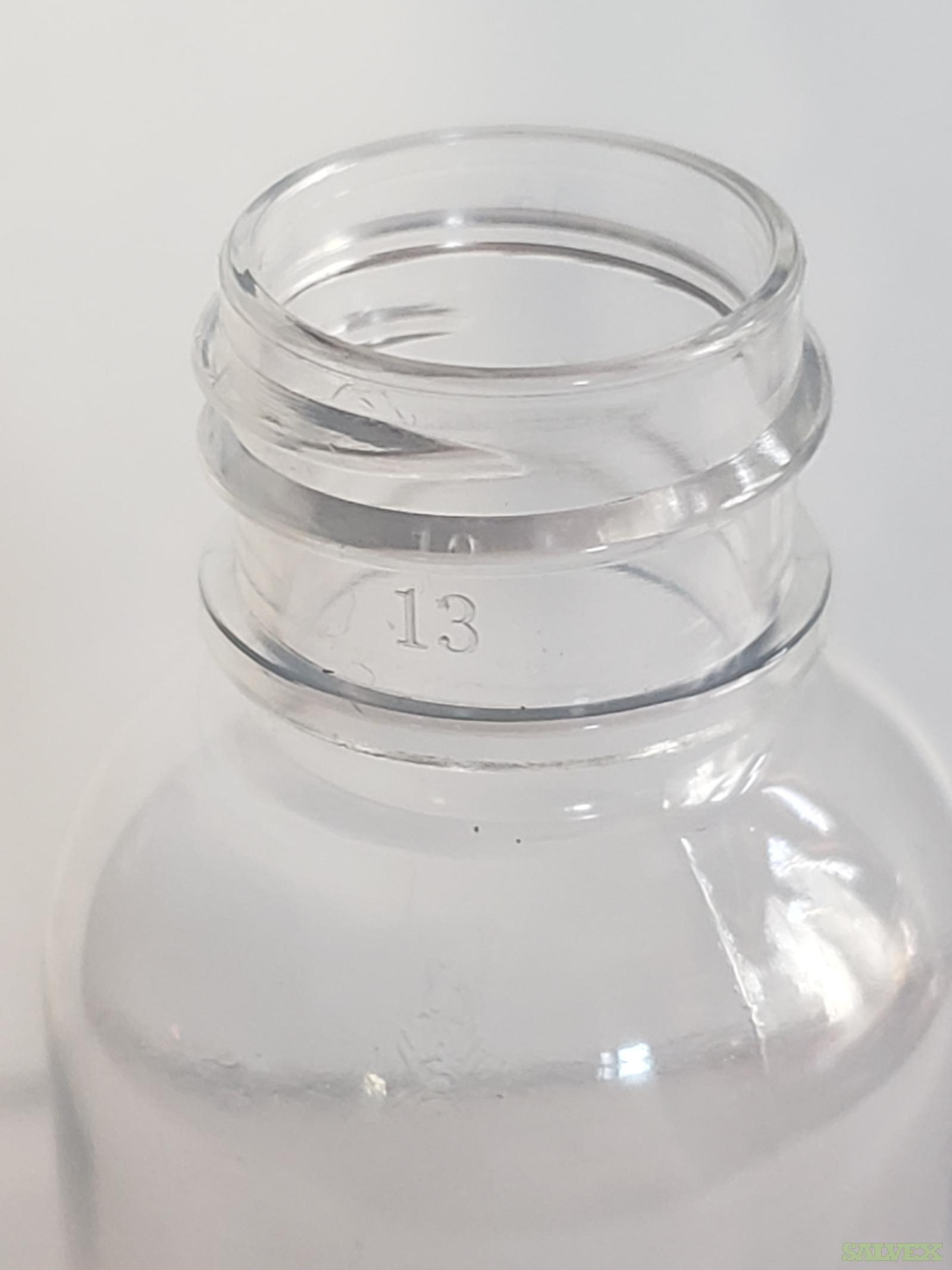 4 oz Clear PET Plastic Bullet Round Bottle 24-410 Neck Finish