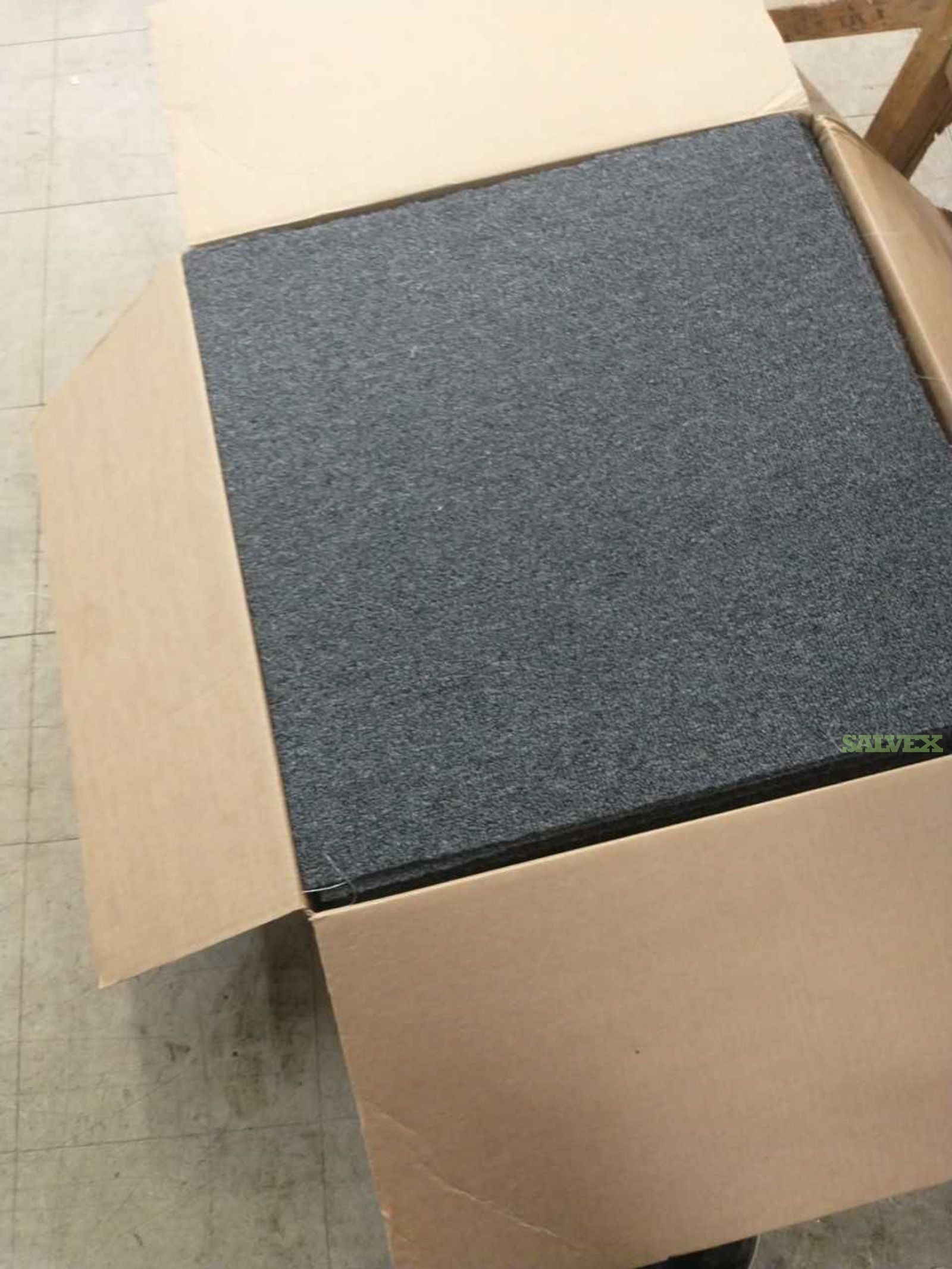 EZ Commercial Carpet Tile, Level Loop EZ peel n stick install, Midnight