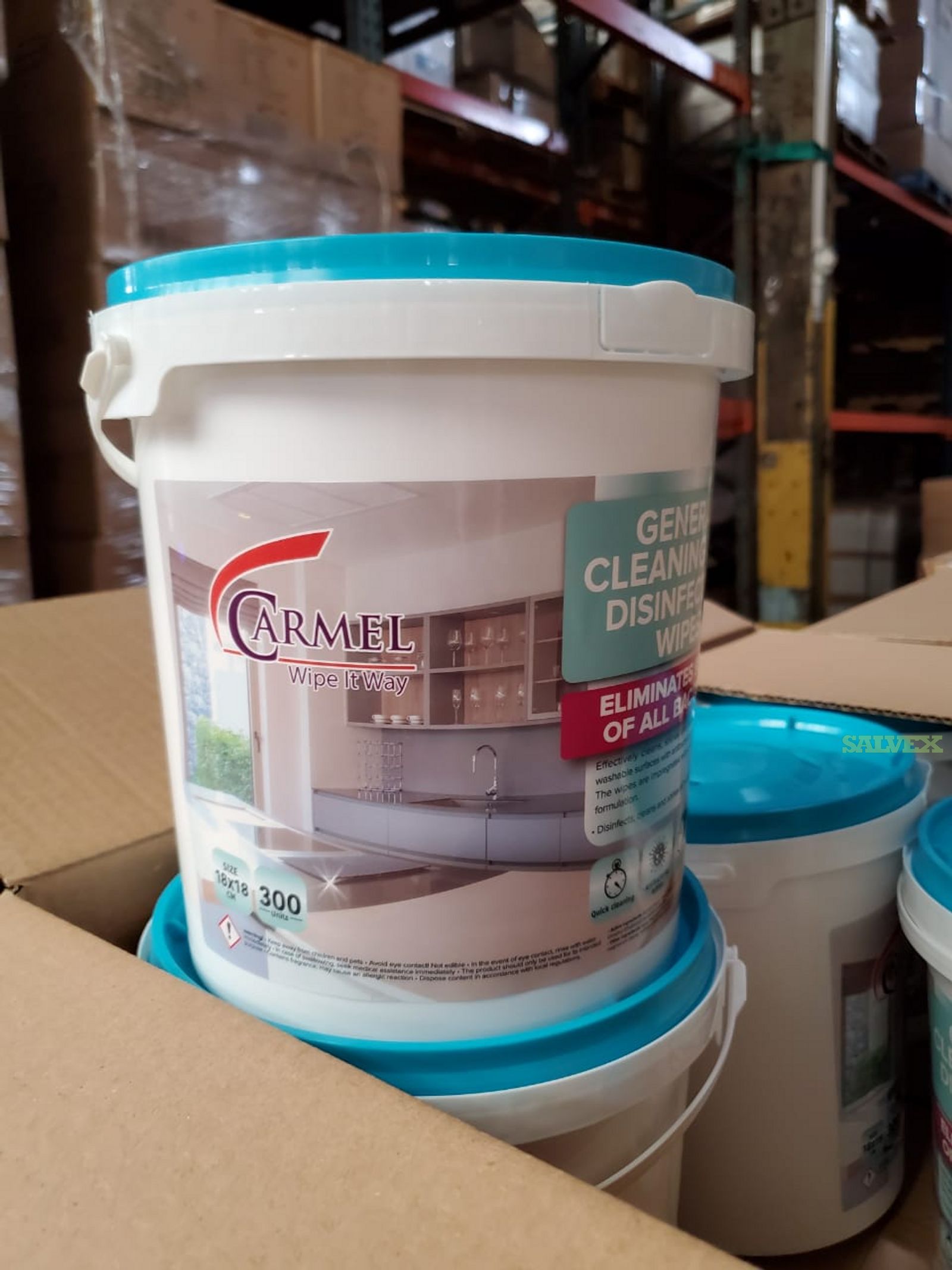 Carmel / Vega General Cleaning and Disinfectant Wipes (1200 buckets / 4