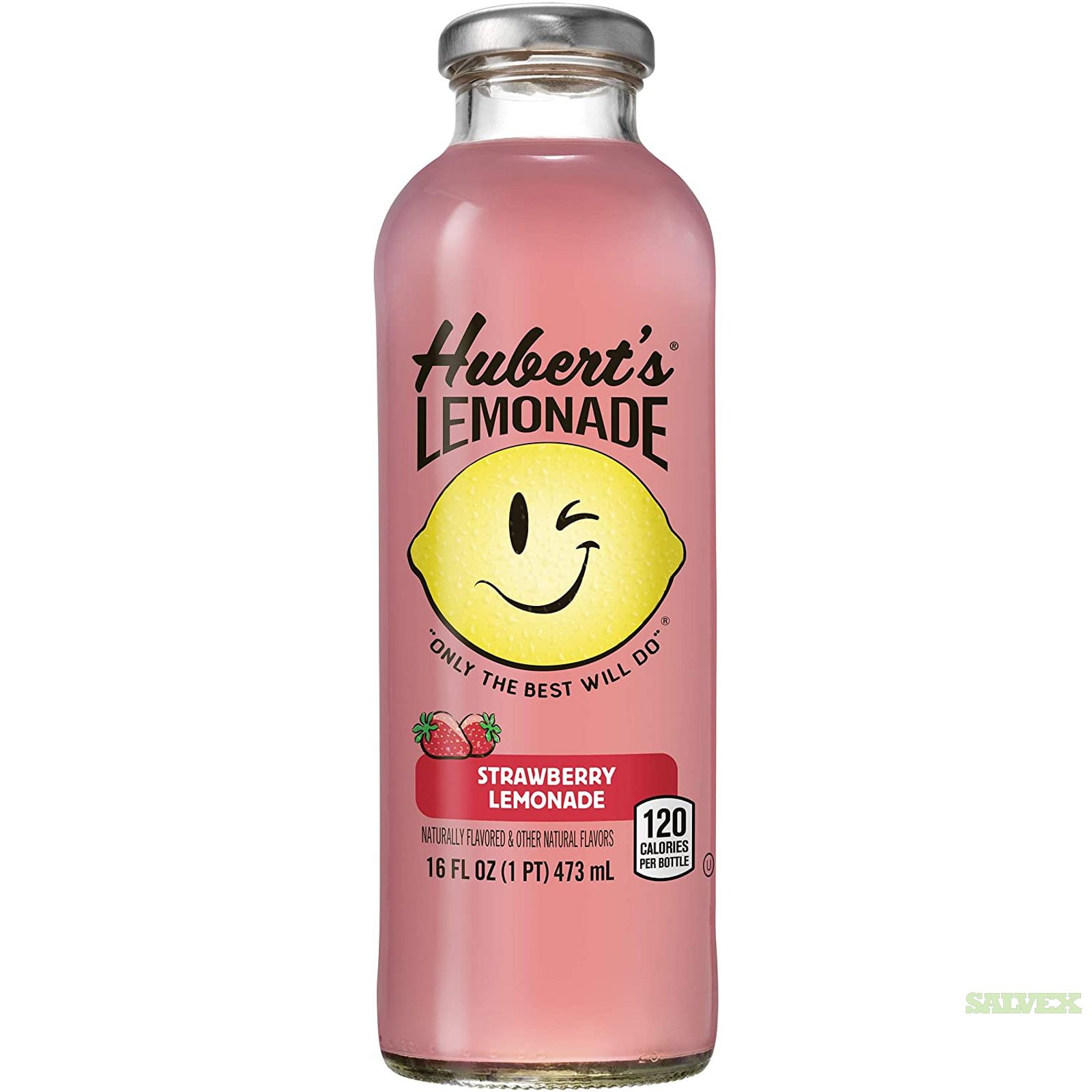 Hubert s lemonade strawberry drink 1 500 cases 18 000 bottles 16 fl