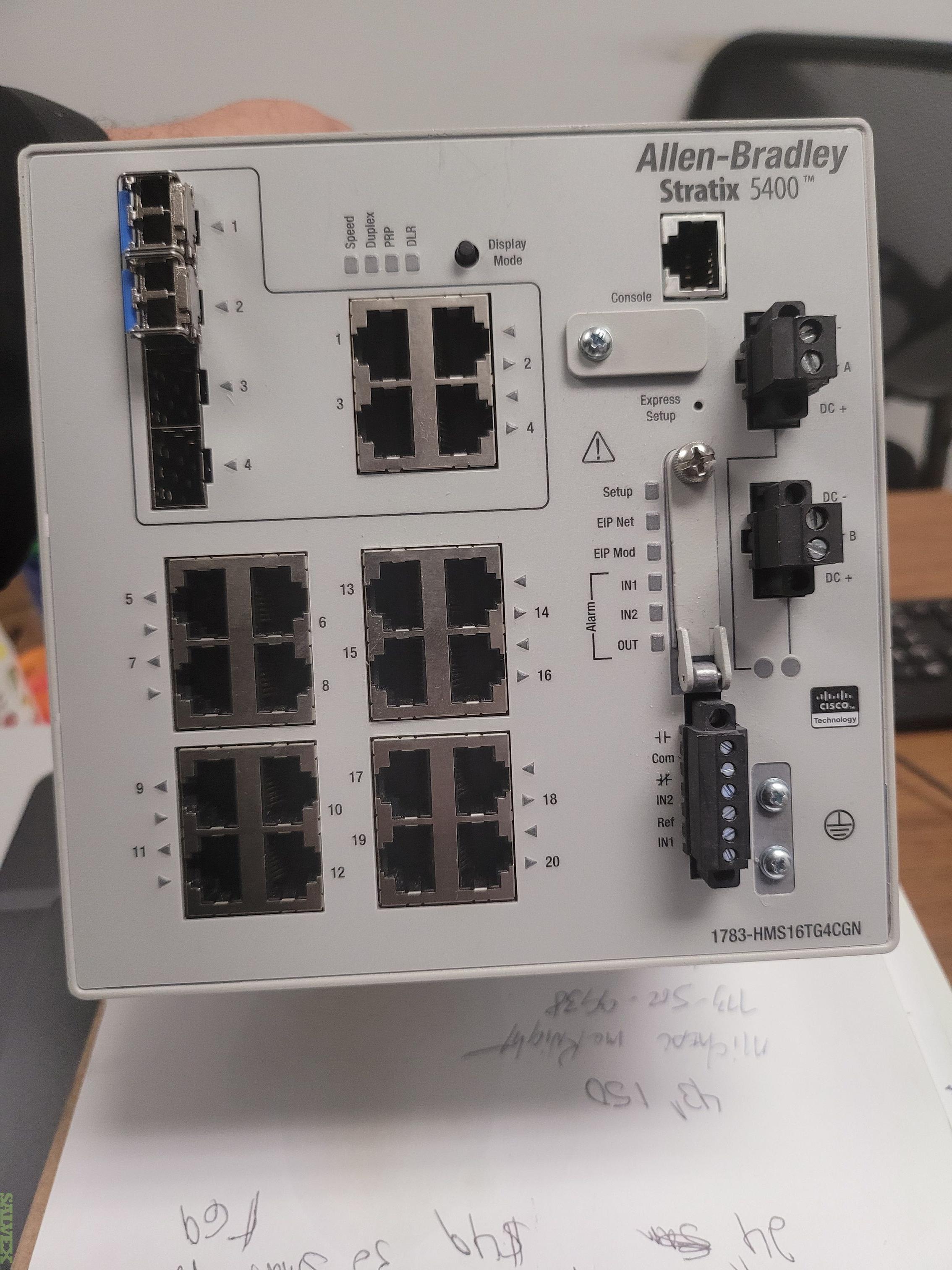 Allen-Bradley Stratix 5400 (Industrial Ethernet Managed Switch) / 6 Units