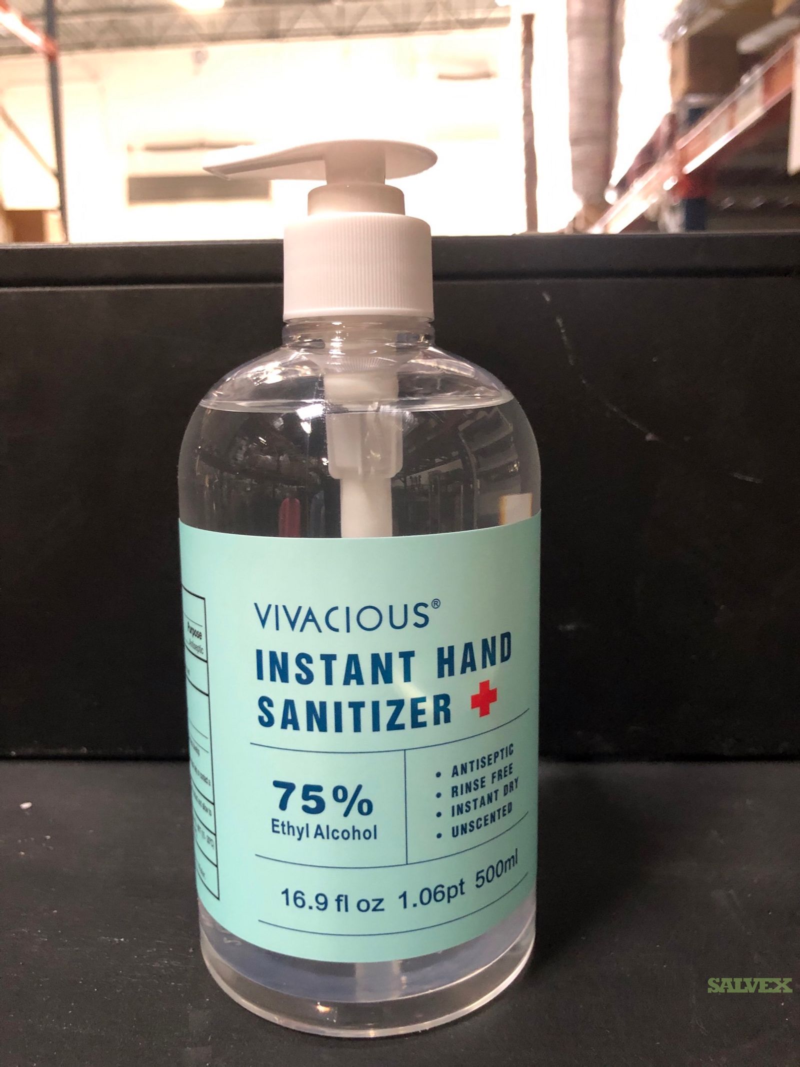 Hand Sanitizers 75 Alcohol ,16.9 fl oz (24,000 Bottles) Salvex