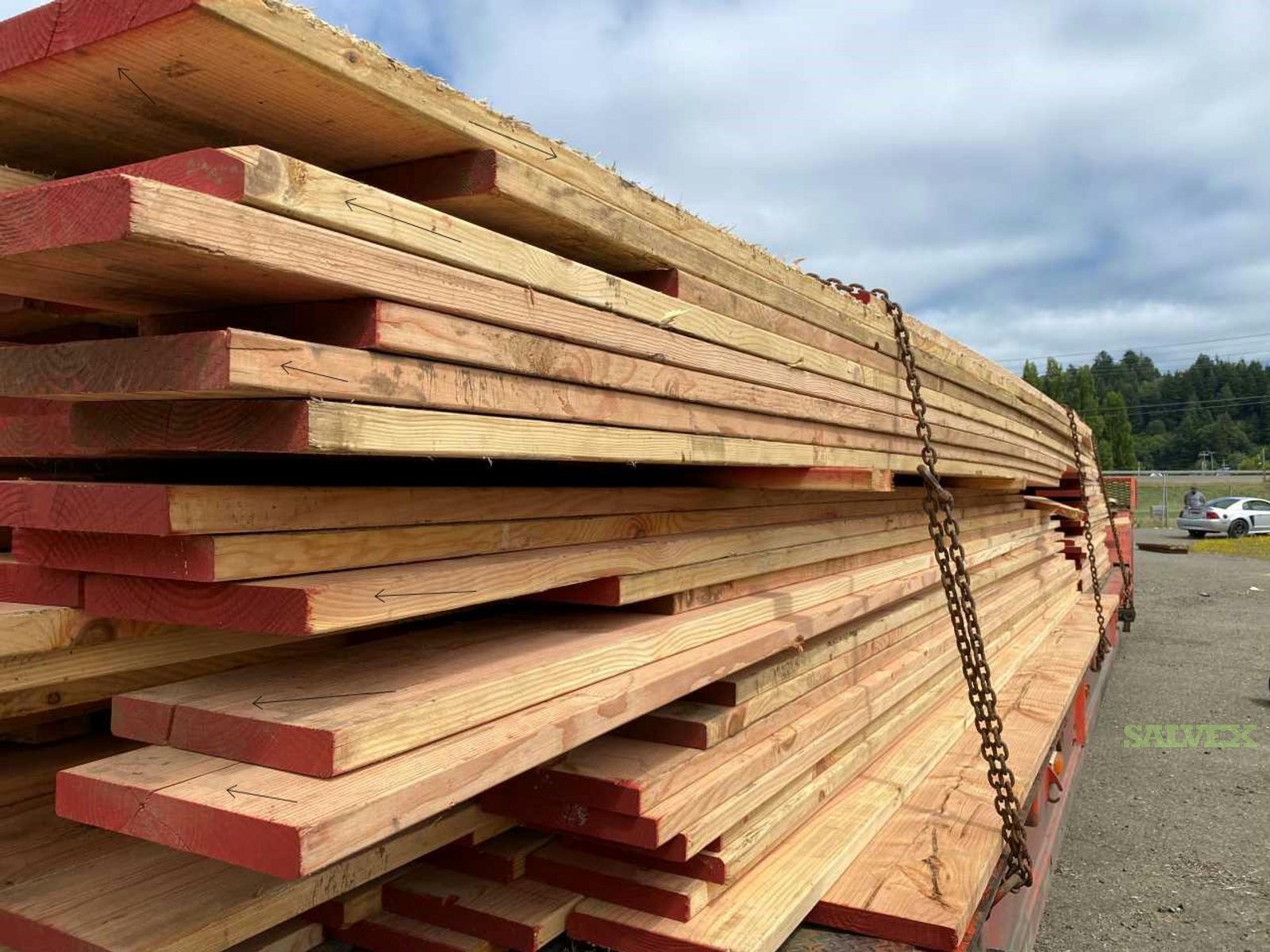 Douglas Fir S4S Green Lumber Truckload Salvex
