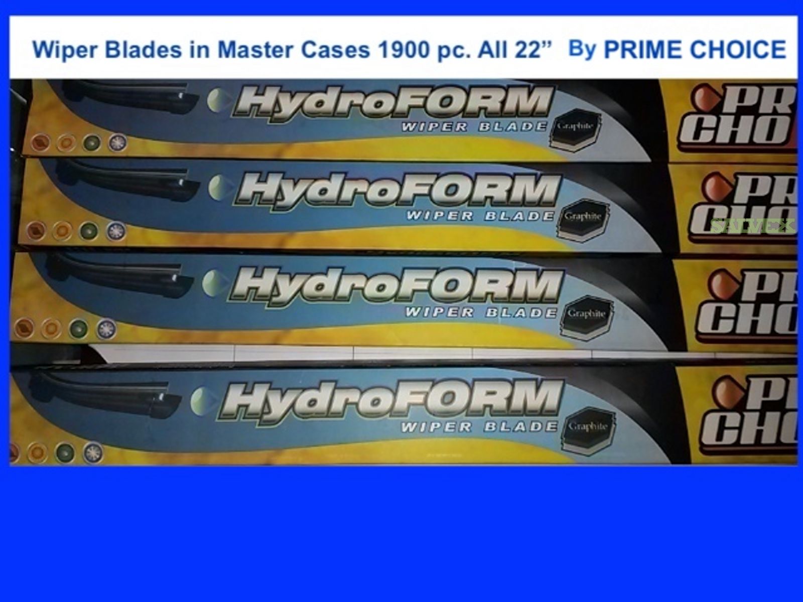 Wiper Blades in Master Cases All 22'' by Prime Choice (1900 Pcs)