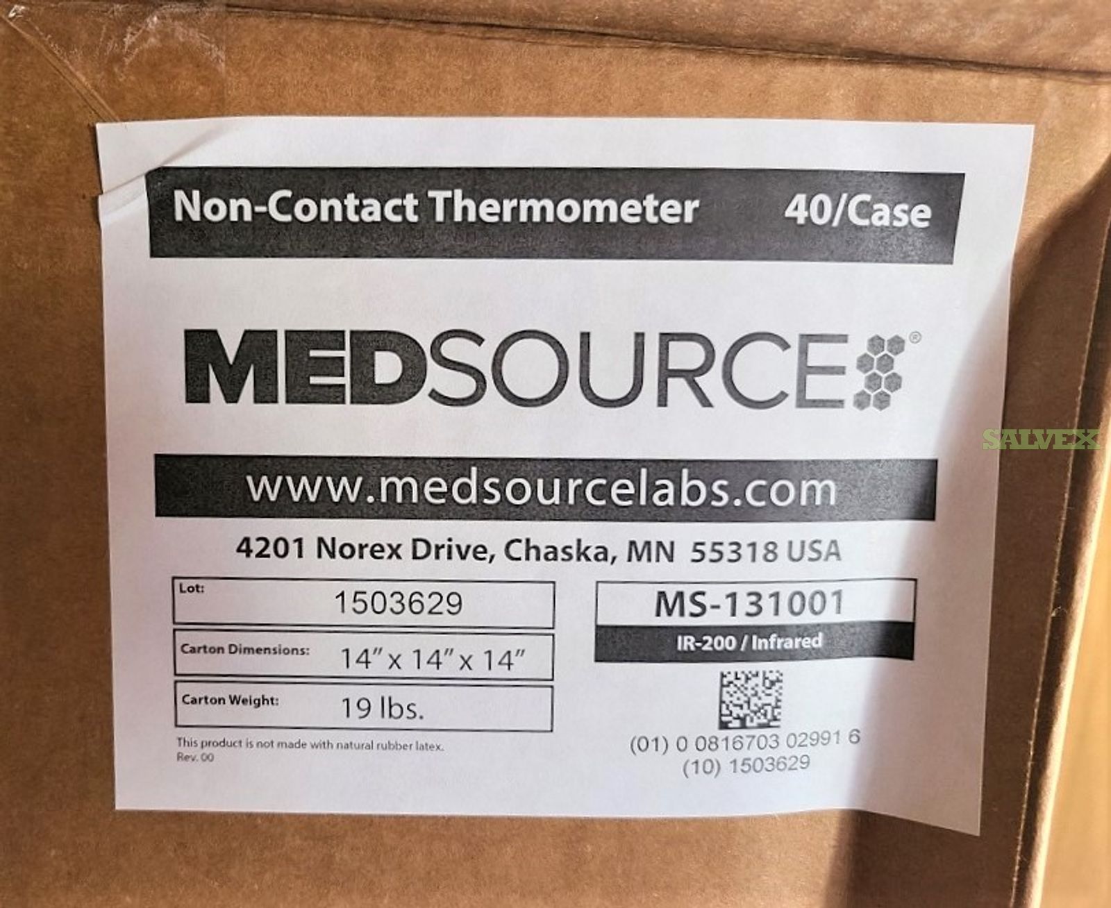 Non-Contact Infrared Thermometer- IR 200 - MedSource Labs