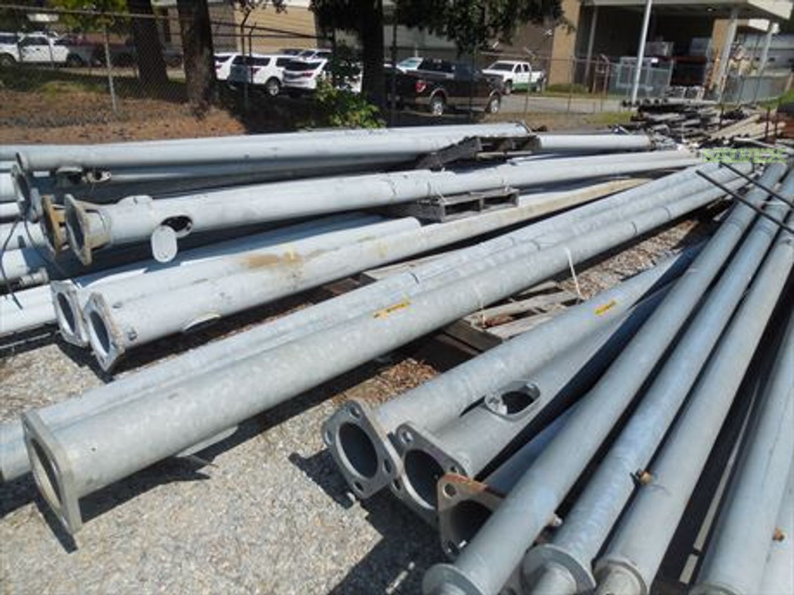 29 ft. Round Galvanized Metal Poles | Salvex