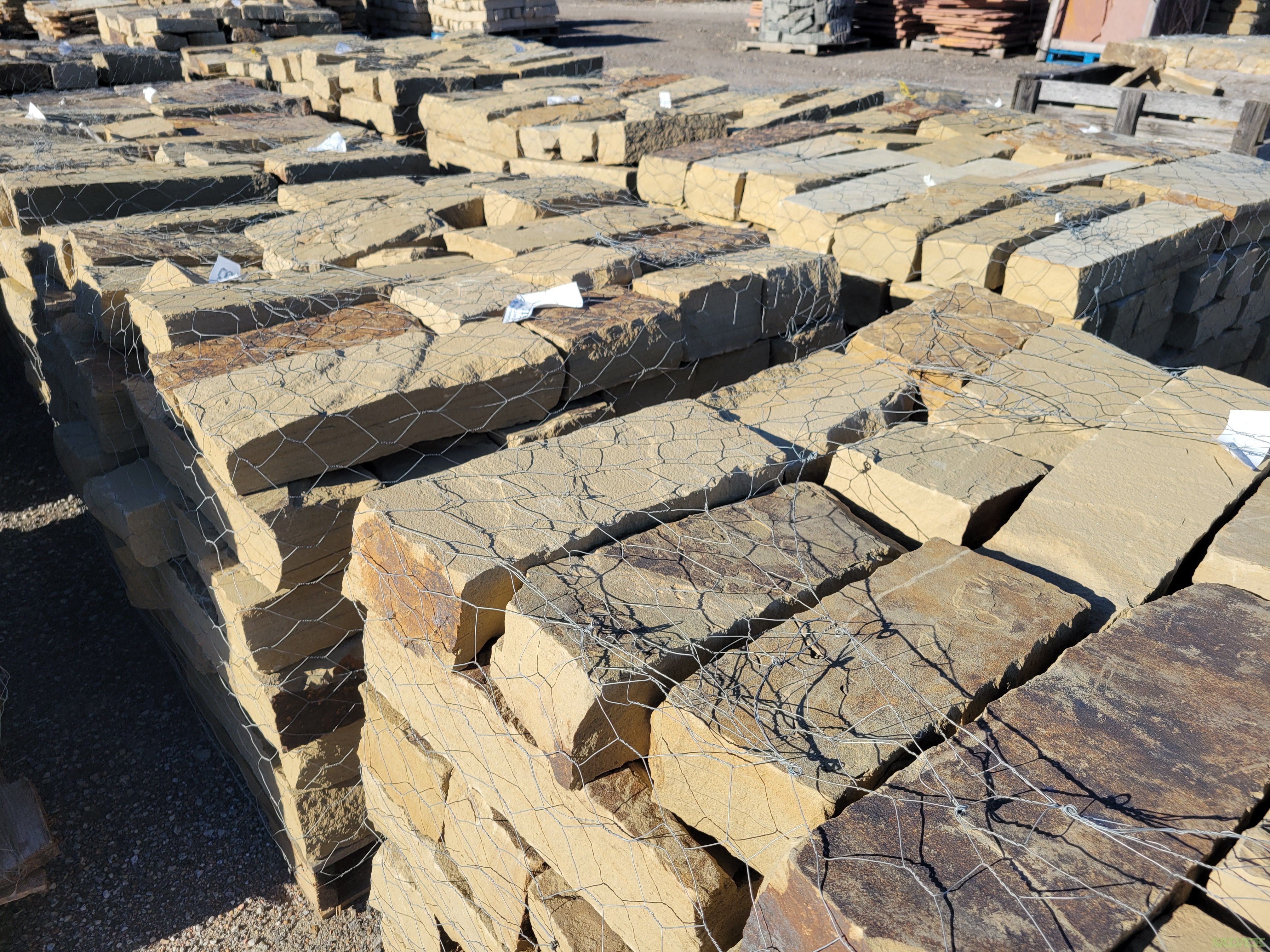 4x6 Chopped Brown Natural Sandstones - for Building/Landscaping (47,000 lbs)