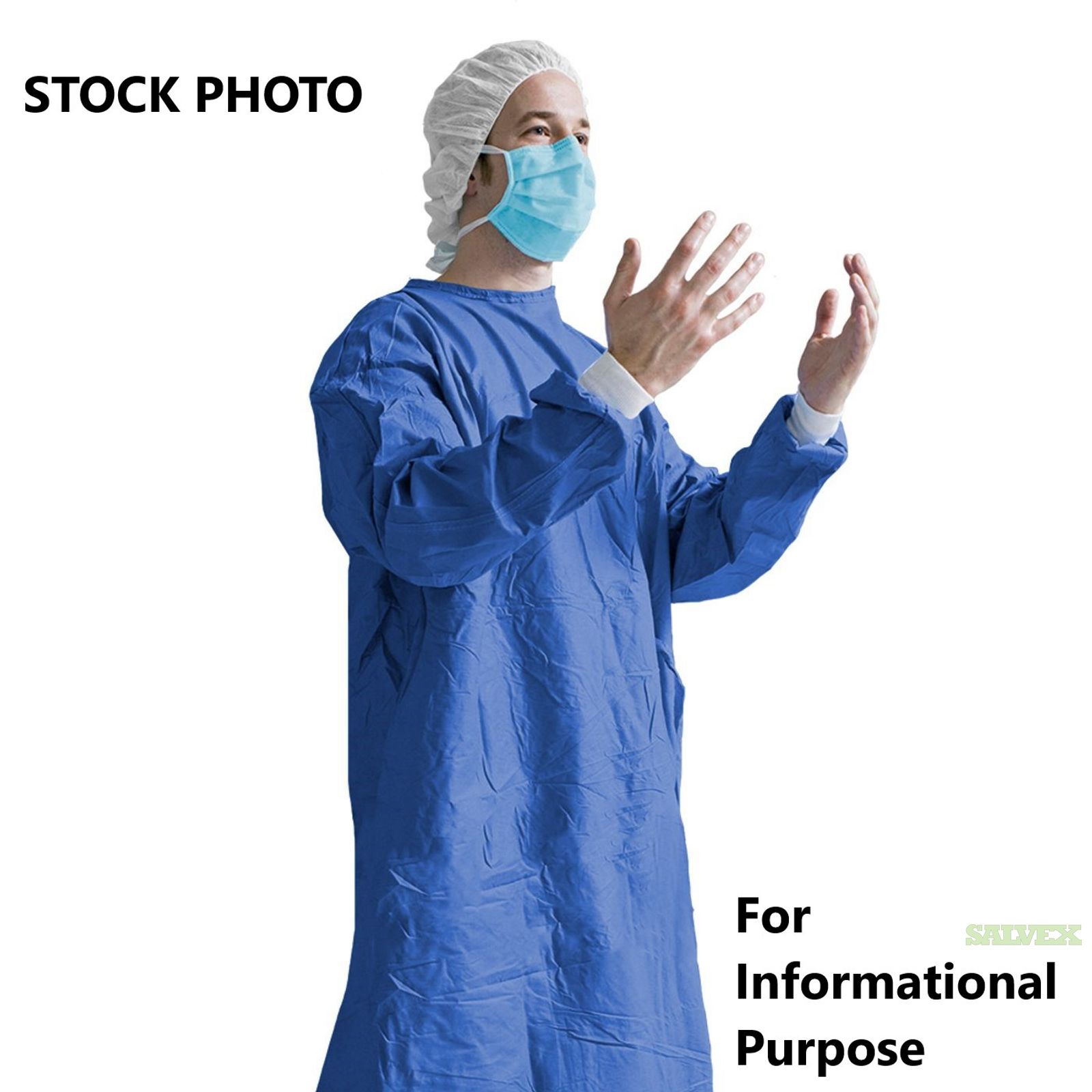 Hospital Gowns Level 2 Protection Disposable Isolation Gowns 3 40' Containers Salvex