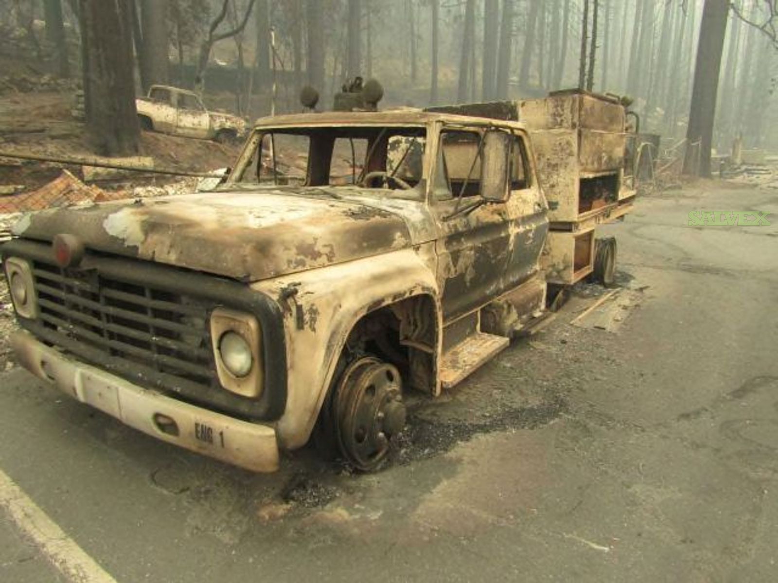 Various Vehicles- Burnt (11 Units) in Sierra Nevada Area, California