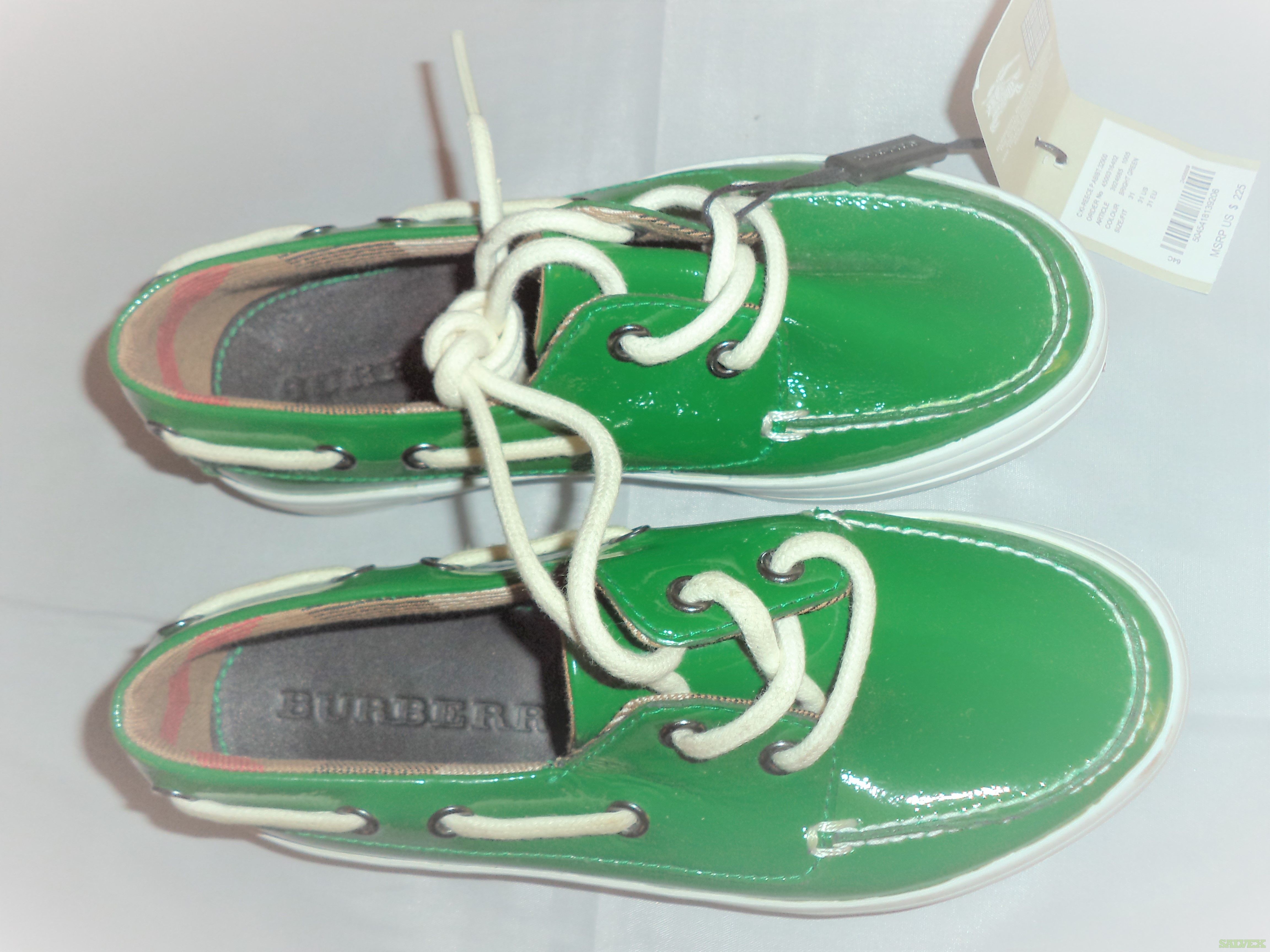 Burberry shoes clearance kids green