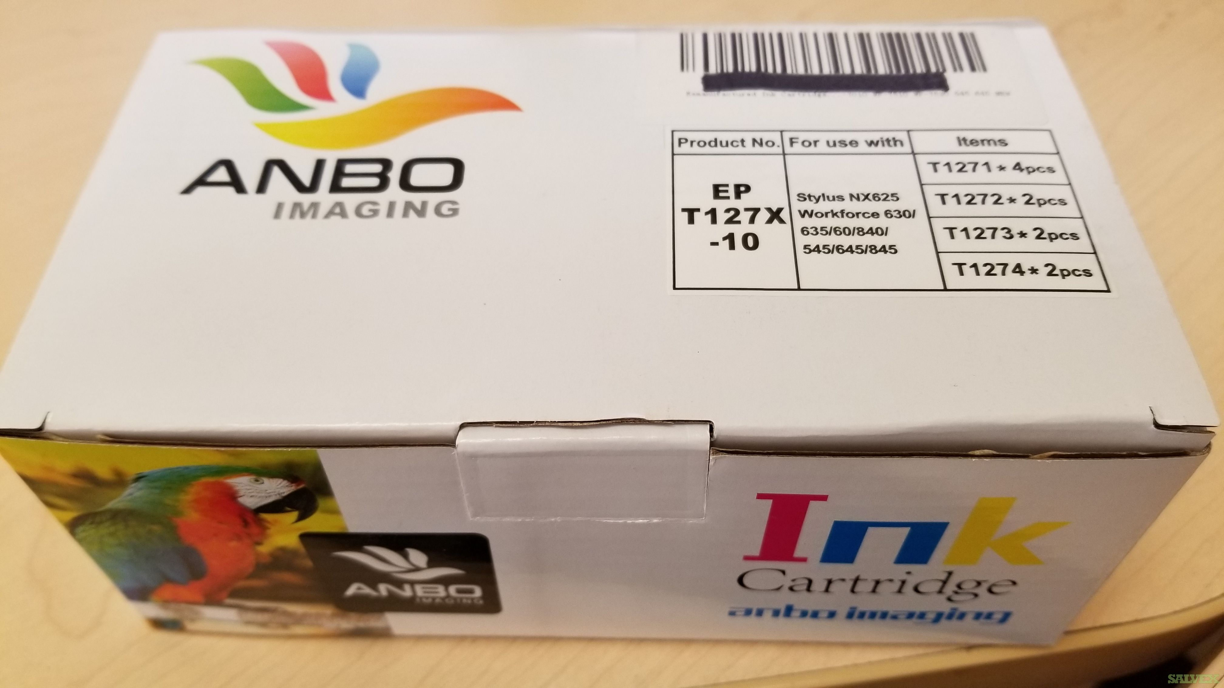 ANBO Imaging EP T127X-10 Remanufactured Epson Ink Cartridges (1,000 Pcs)