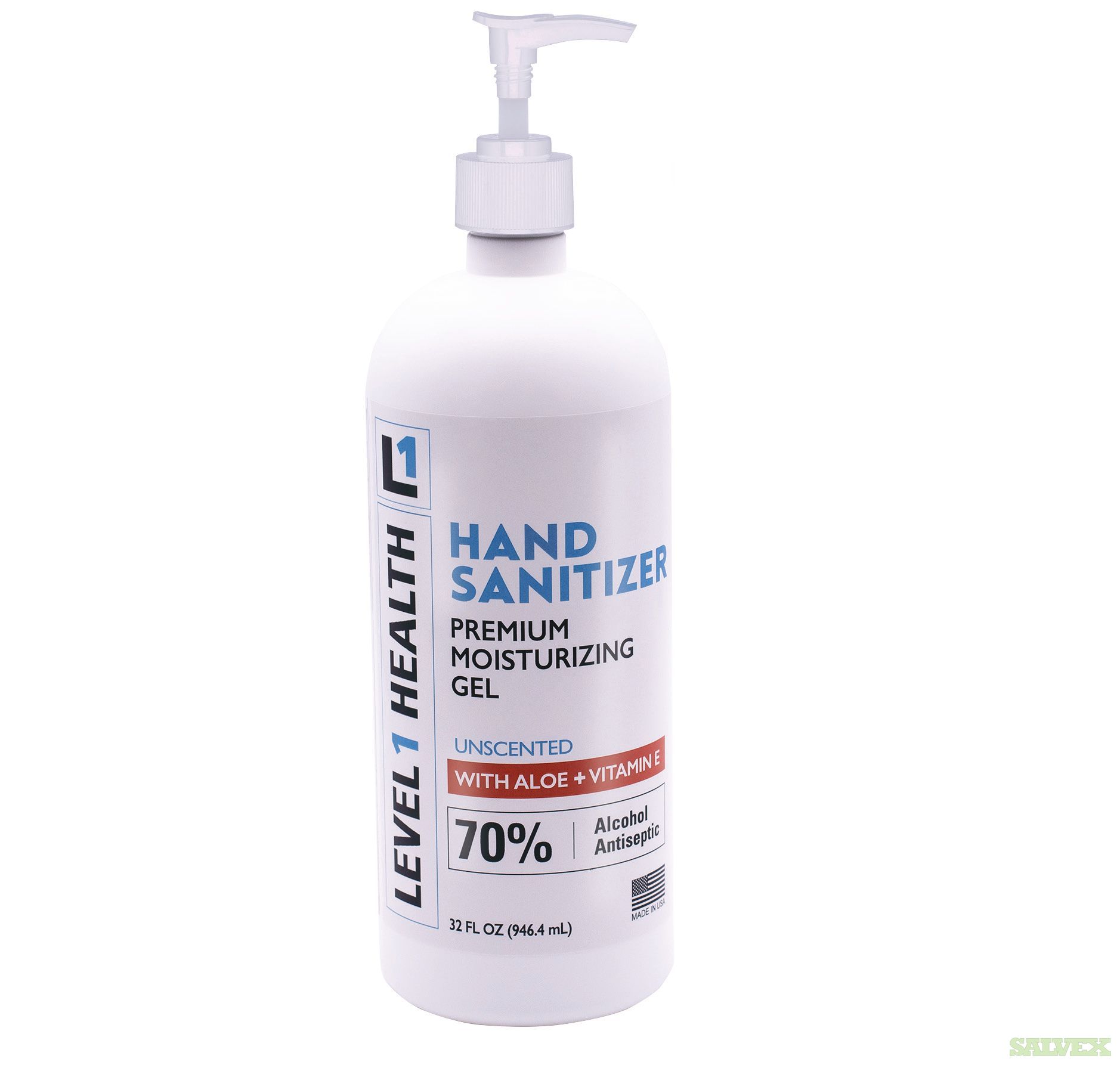 Level 1 32.0 OZ Hand Sanitizer / Premium Moisturizing Gel With Ready-to-use Pump (Rtu) 666 Units