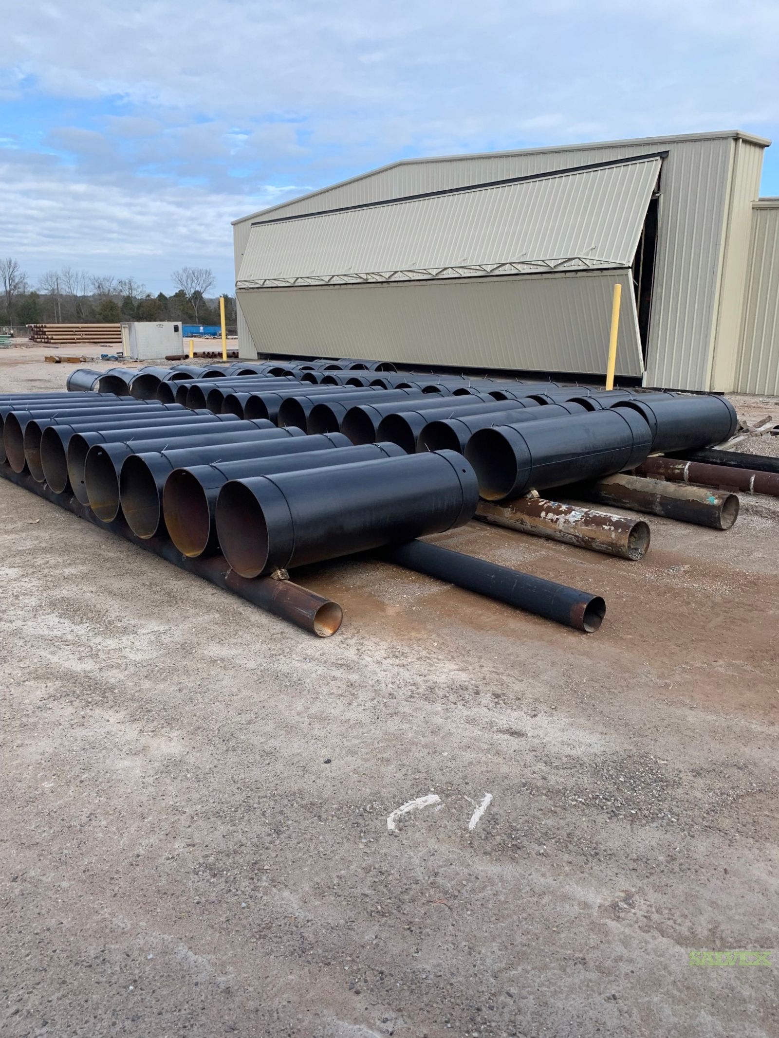 36 .500WT ASTM A252 GR 2 Bit Asphaltic Corrugated Surplus Line Pipe (414 Feet / 36 Metric Tons)