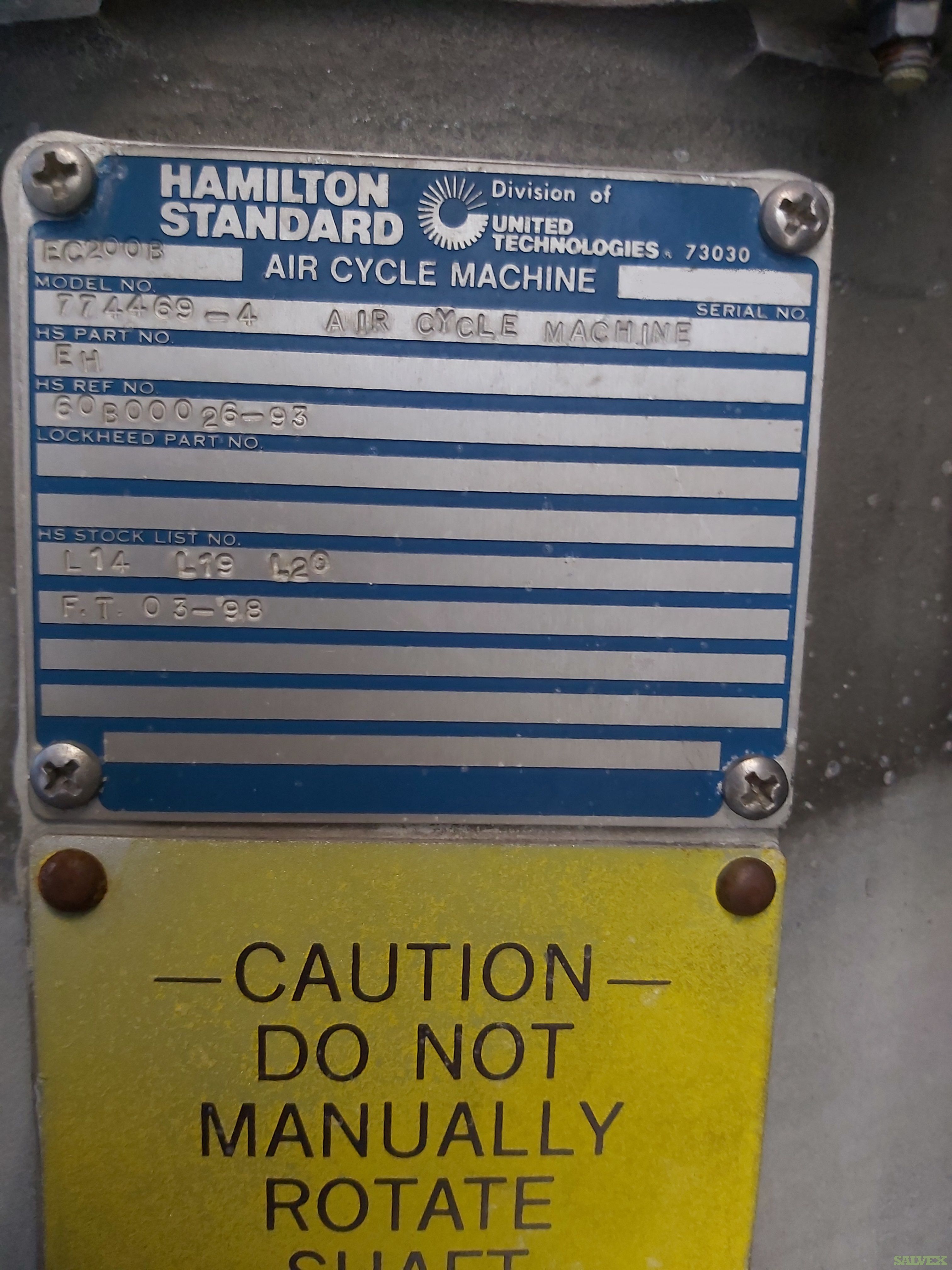 Air Cycle Machine for Boeing 747 (3 Units) Salvex