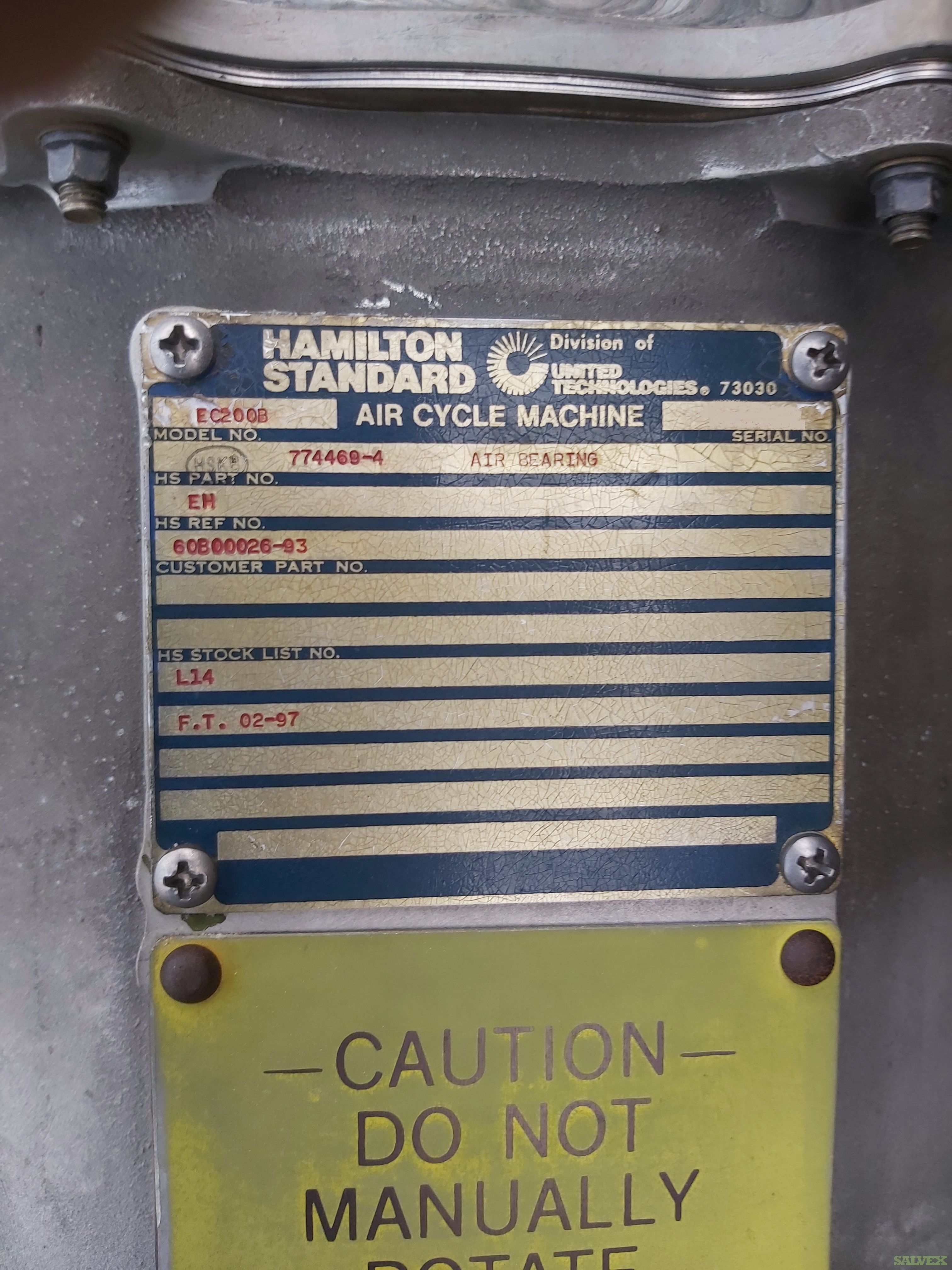 Air Cycle Machine for Boeing 747 (3 Units) Salvex