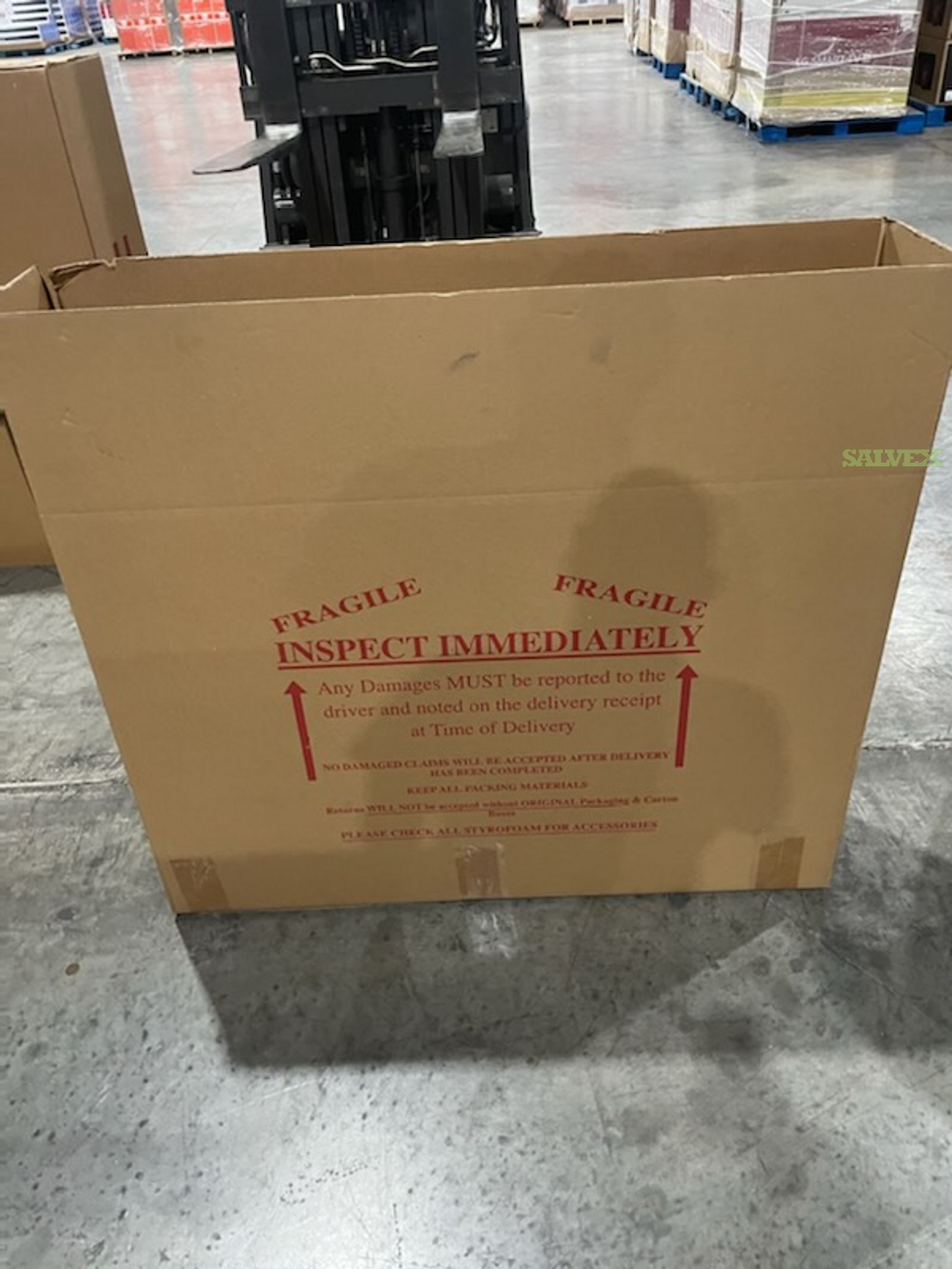 Empty TV Boxes / Shipping Boxes - Double Corrugated (2,520 Pieces) | Salvex