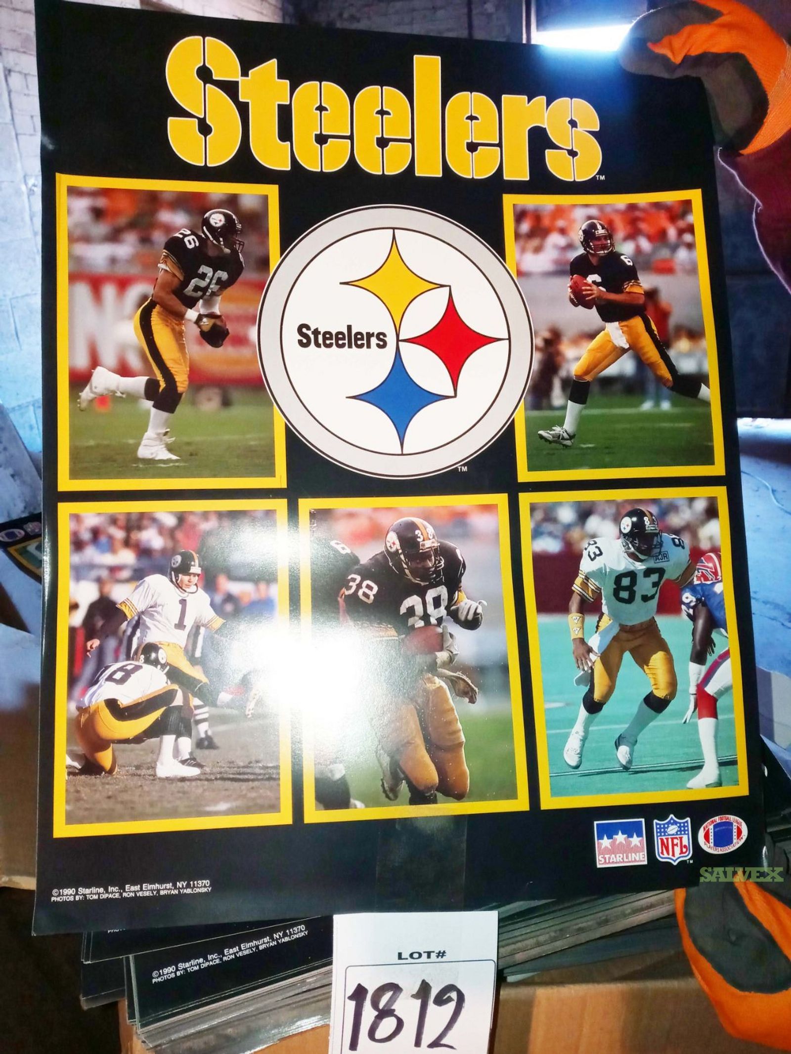 16 x 20 NFL Pittsburgh Steelers Licensed Lithograph Prints (Approx. 3,000 Pieces)