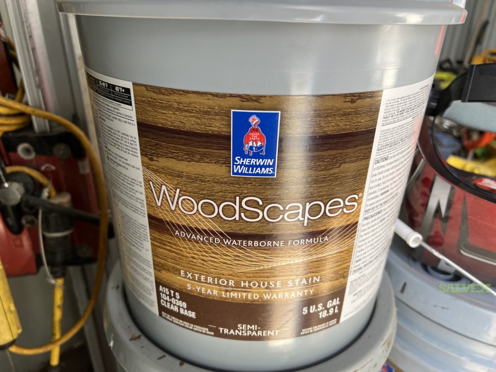 Sherwin Williams WoodScapes Exterior Stain (4 Buckets / 5 Gallon Each)