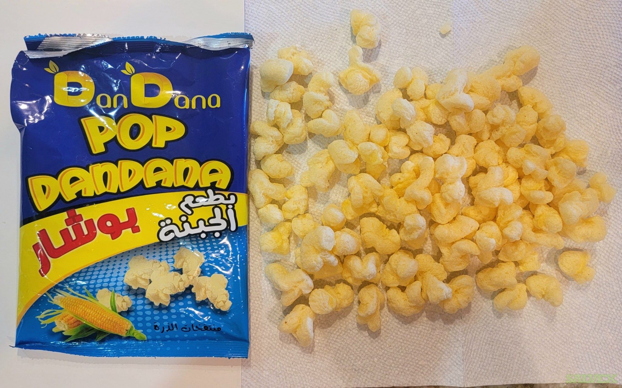 Popcorn, Snacks in Retail Bags - from Jordan (2,500 Boxes / 2x40ft 