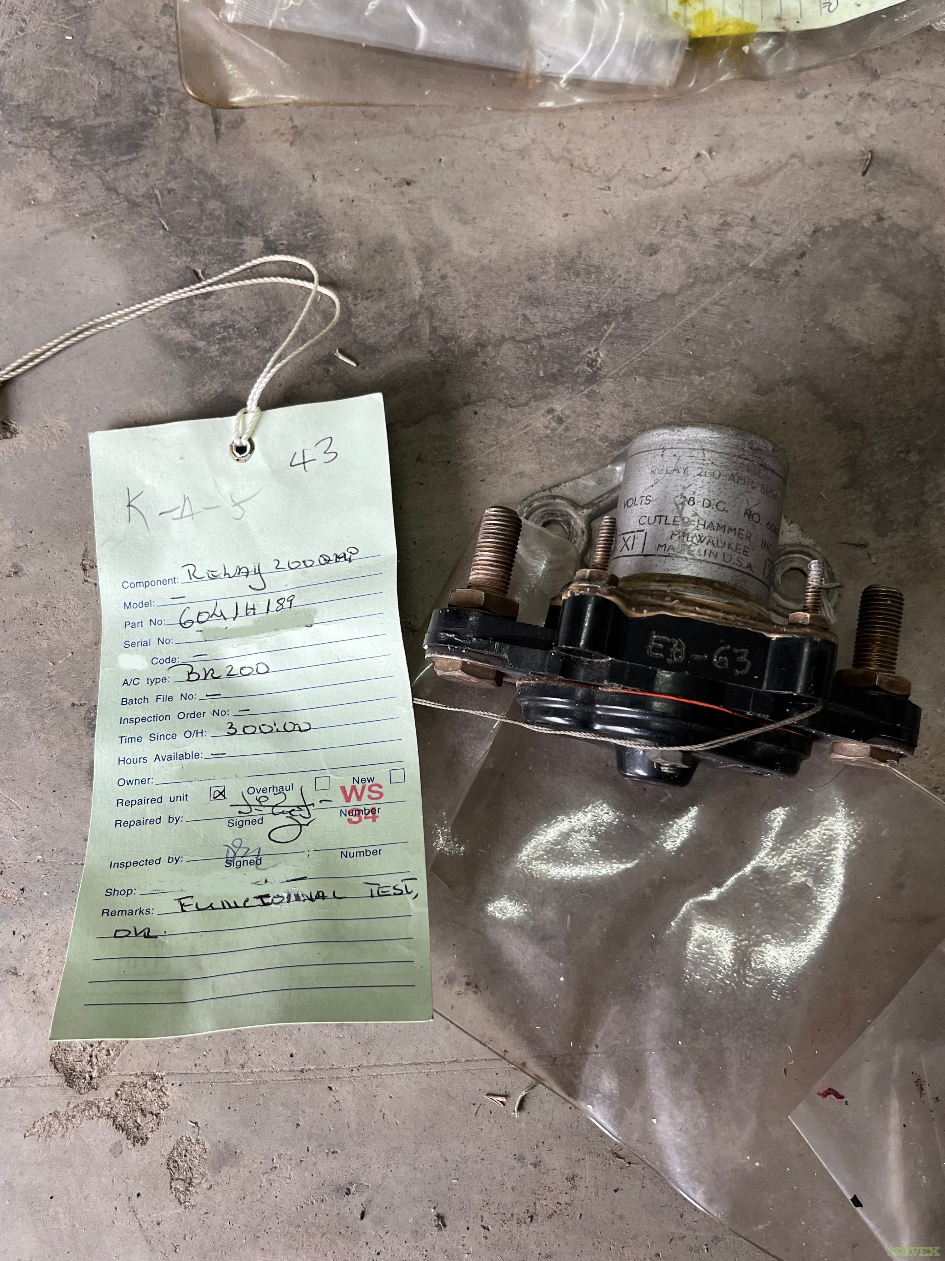 B200 Surplus Inventory: Pressure Transducer, Actuator, Safety 