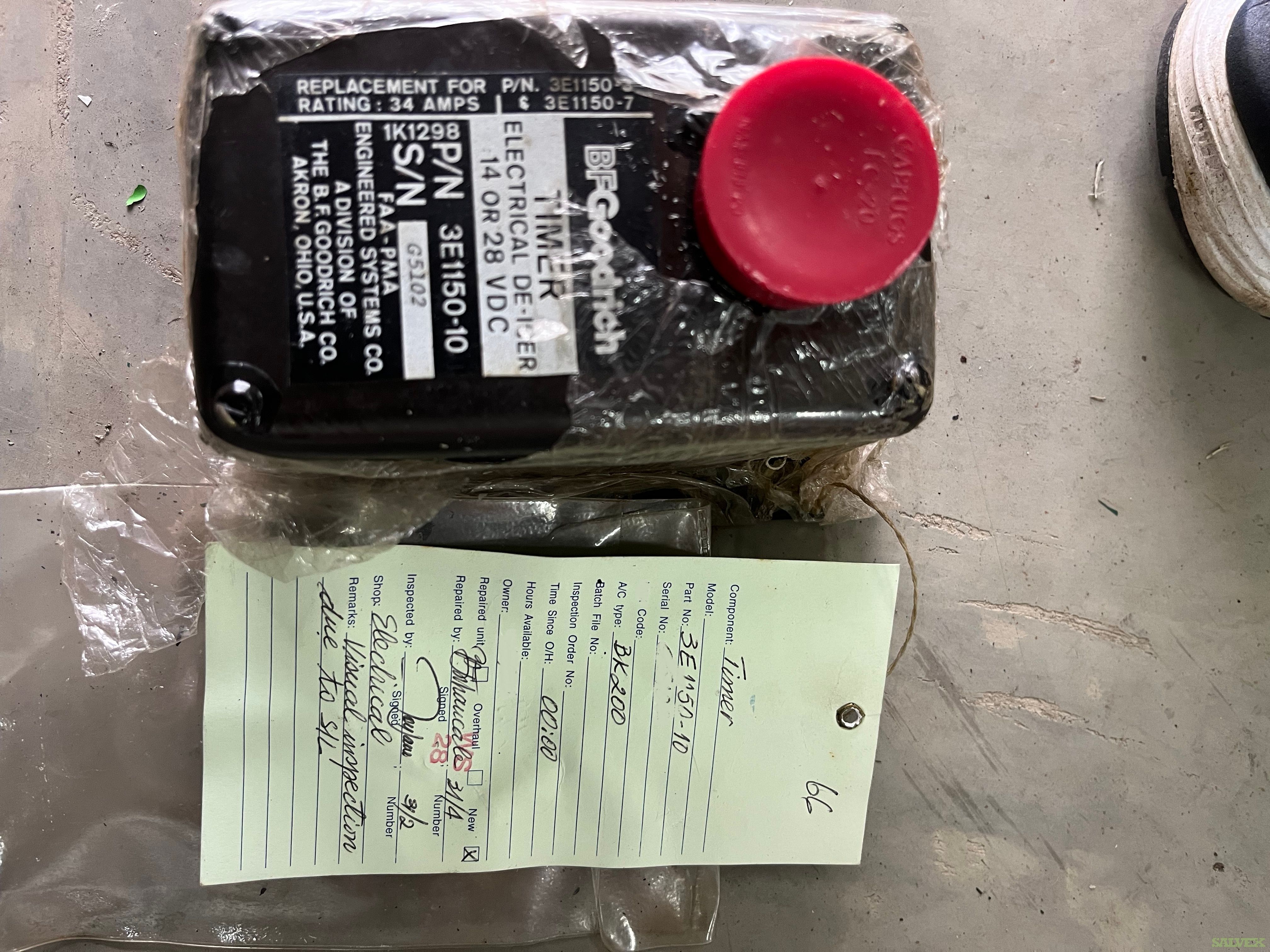 B200 Surplus Inventory: Pressure Transducer, Actuator, Safety 