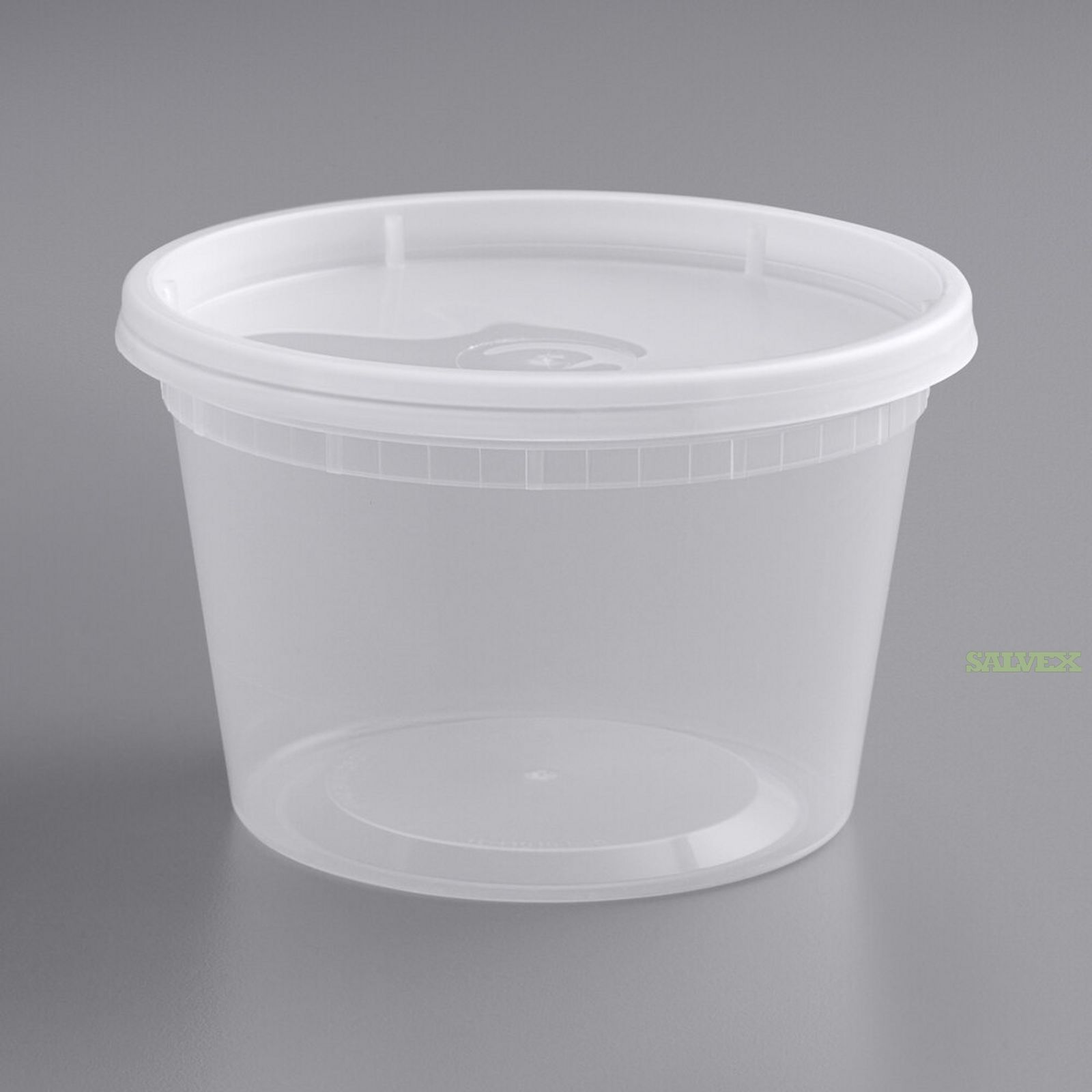 Heavy Weight 16 oz. Translucent Microwavable Plastic Deli Soup