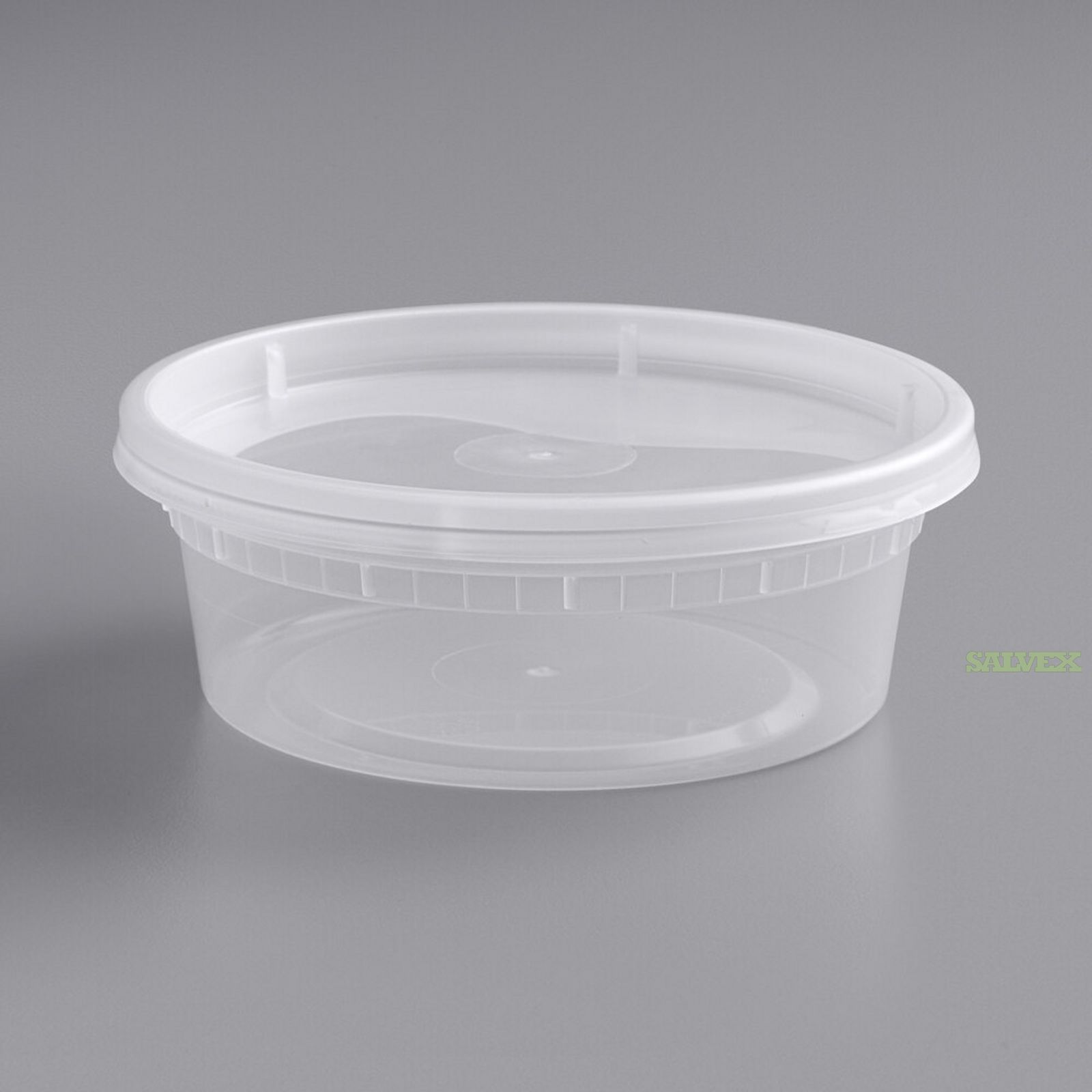 CONTAINER/ Translucent Plastic Deli Container and Lid Combo Pack