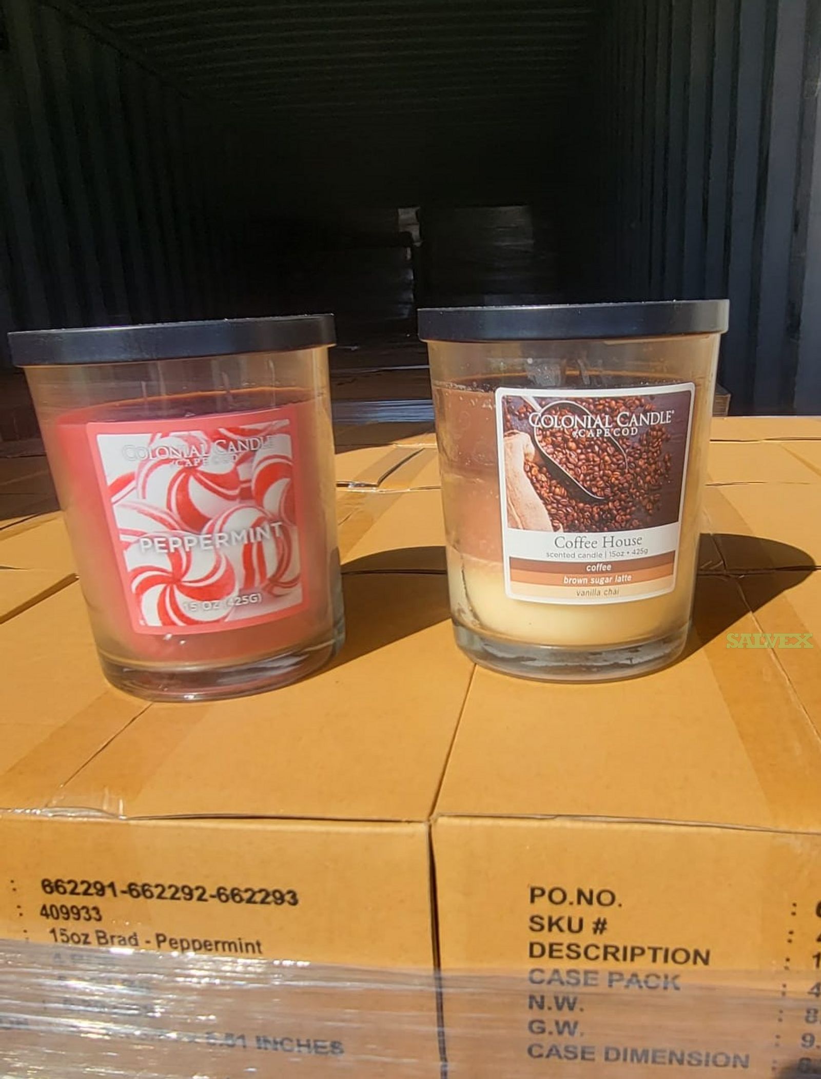 Colonial Candle of Cape Cod Coffee House & Peppermint 15oz Candles