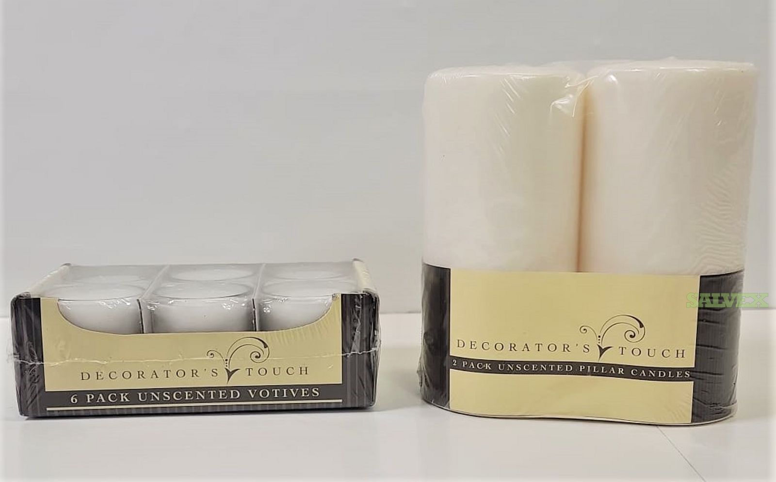 Decorator's Touch Votive Candles and Pillar Candles (1 x 40' Container