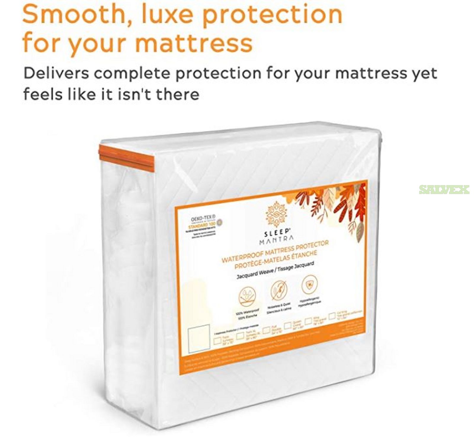 Sleep Mantra Mattress Protectors (Size Full, Twin, King, and California King / Color White