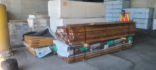 Lumber Products - Plywood, Decking, MDF and 2x2 8Ft E Spruce (Total 798 Pieces)